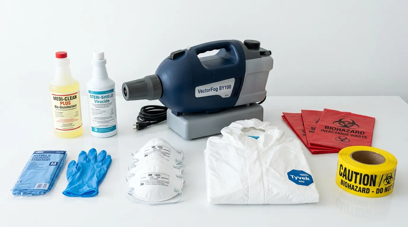 Professional biohazard remediation crew working in Woodbury